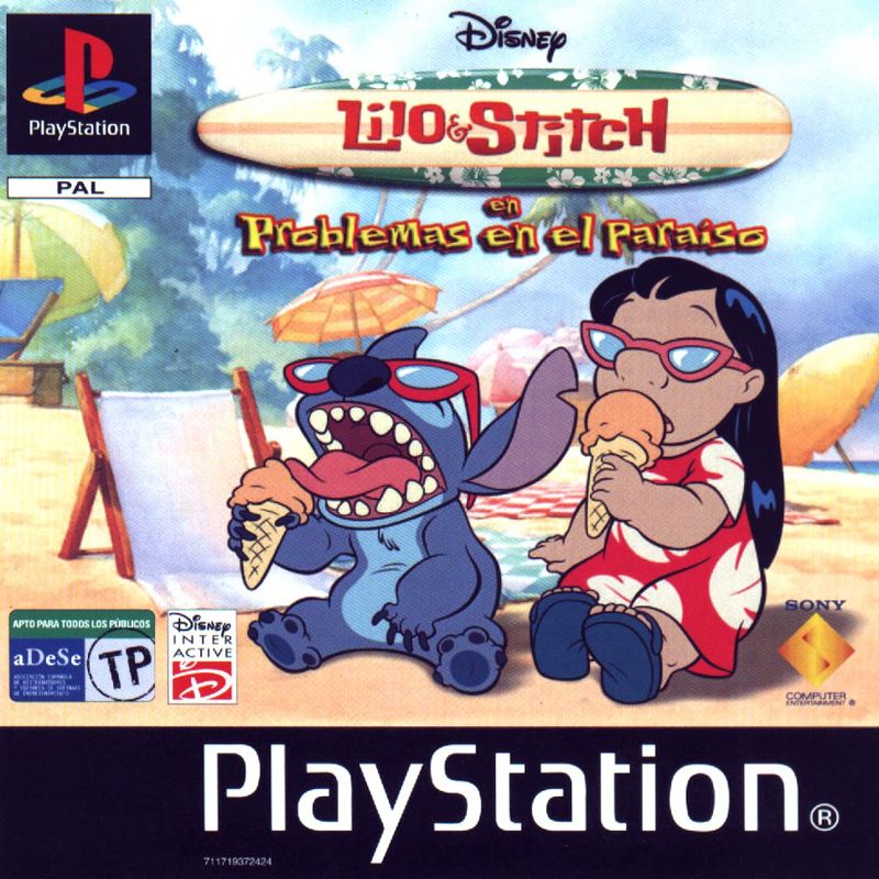 Lilo & Stitch Trouble in Paradise box art for Playstation